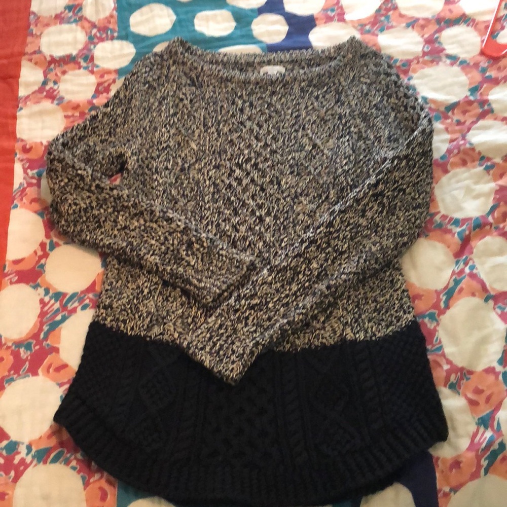 LL Bean Fisherman Sweater Tunic
